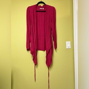 LOGO by Lori Goldstein Pink Patterned Top